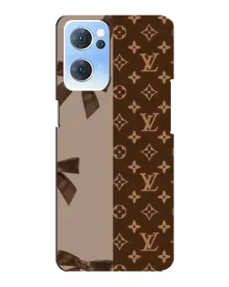 Чехол для OPPO Reno7 5G с картинкой «Louis Vuitton — банты»