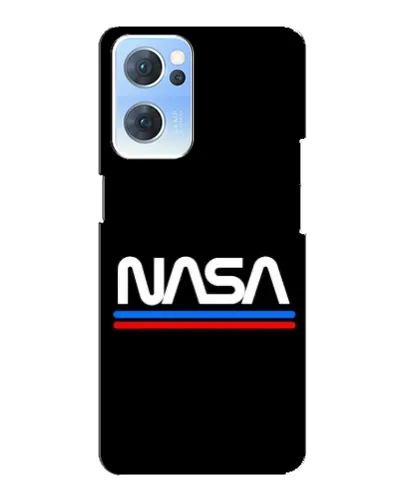 Чехол для OPPO Reno7 5G с картинкой «NASA — классика Red Blue»