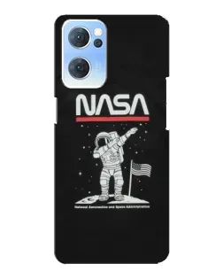 Чехол для OPPO Reno7 5G с картинкой «NASA — шагаем по Луне» Чехол для OPPO Reno7 5G с картинкой «NASA — шагаем по Луне»