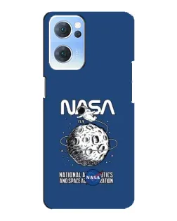 Чехол для OPPO Reno7 5G с картинкой «NASA — лунная миссия» Чехол для OPPO Reno7 5G с картинкой «NASA — лунная миссия»