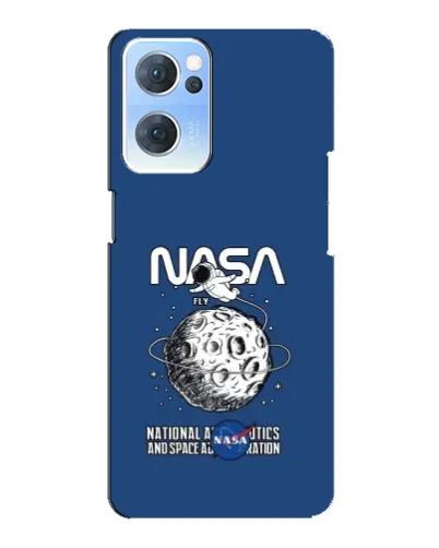 Чехол для OPPO Reno7 5G с картинкой «NASA — лунная миссия»