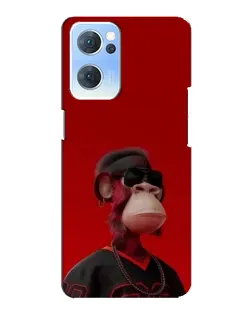 Чехол для OPPO Reno7 5G с картинкой «Bored Ape в красном» Чехол для OPPO Reno7 5G с картинкой «Bored Ape в красном»