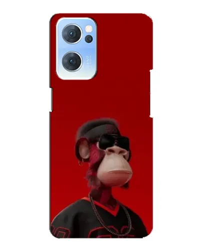 Чехол для OPPO Reno7 5G с картинкой «Bored Ape в красном» Чехол для OPPO Reno7 5G с картинкой «Bored Ape в красном»