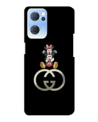 Чехол для OPPO Reno7 5G с картинкой «Минни Маус на лого» Чехол для OPPO Reno7 5G с картинкой «Минни Маус на лого»