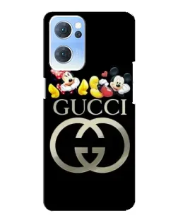 Чехол для OPPO Reno7 5G с картинкой «Gucci — герои Disney»