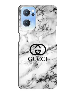 Чехол для OPPO Reno7 5G с картинкой «Gucci — мраморный шик»