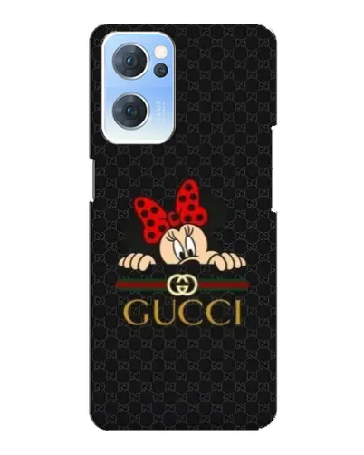 Чехол для OPPO Reno7 5G с картинкой «Минни Маус Gucci — черный» Чехол для OPPO Reno7 5G с картинкой «Минни Маус Gucci — черный»