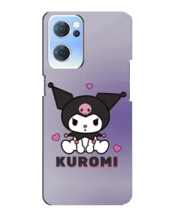 Чехол для OPPO Reno7 5G с картинкой «Kuromi — фиолетовый арт» Чехол для OPPO Reno7 5G с картинкой «Kuromi — фиолетовый арт»