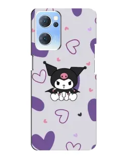 Чехол для OPPO Reno7 5G с картинкой «Kuromi и лавандовые сердца» Чехол для OPPO Reno7 5G с картинкой «Kuromi и лавандовые сердца»