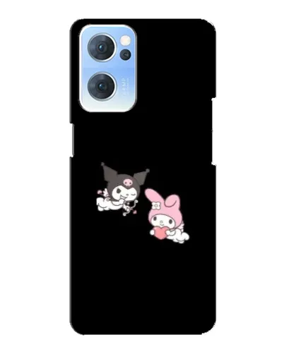 Чехол для OPPO Reno7 5G с картинкой «My Melody и Kuromi»