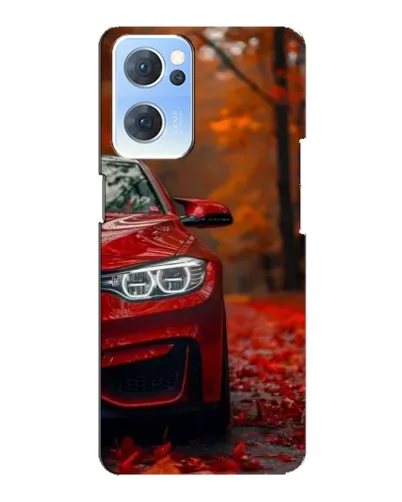 Чехол для OPPO Reno7 5G с картинкой «Осенняя BMW M4»