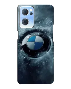 Чохол для OPPO Reno7 5G з картинкою «Логотип BMW — лід»