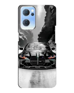 Чохол для OPPO Reno7 5G з картинкою «BMW — акварельний дрифт»