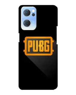 Чехол для OPPO Reno7 5G с картинкой «PUBG — рамка лого»
