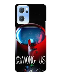 Чохол для OPPO Reno7 5G з картинкою «Червоний імпостер — макро» Чохол для OPPO Reno7 5G з картинкою «Червоний імпостер — макро»