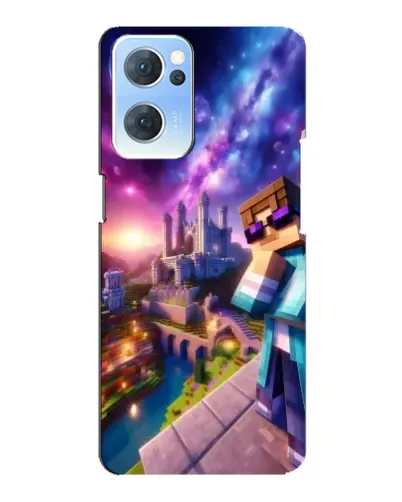 Чехол для OPPO Reno7 5G с картинкой «Стив и космос» Чехол для OPPO Reno7 5G с картинкой «Стив и космос»