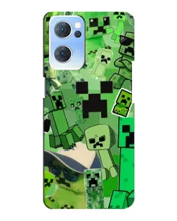 Чохол для OPPO Reno7 5G з картинкою «Кріпери Minecraft» Чохол для OPPO Reno7 5G з картинкою «Кріпери Minecraft»