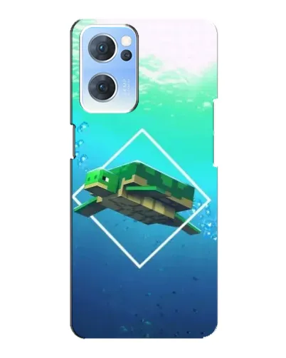 Чохол для OPPO Reno7 5G з картинкою «Черепаха Minecraft» Чохол для OPPO Reno7 5G з картинкою «Черепаха Minecraft»