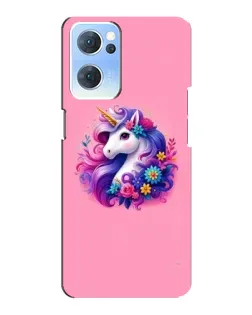 Чехол для OPPO Reno7 5G с картинкой «Сказочный единорог»