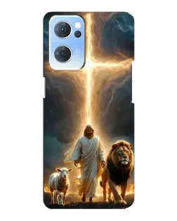 Чехол для OPPO Reno7 5G с картинкой «Лев Иуды и Свет»