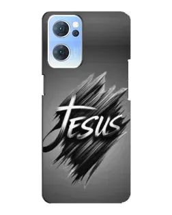 Чехол для OPPO Reno7 5G с картинкой «Надпись Jesus Graffiti»