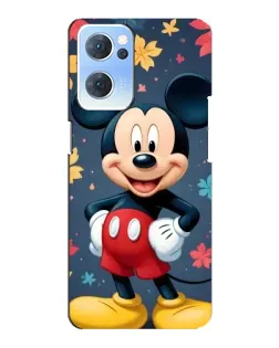 Чехол для OPPO Reno7 5G с картинкой «Осенний Mickey Mouse»