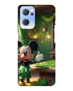 Чехол для OPPO Reno7 5G с картинкой «Микки в мастерской»