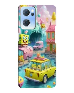 Чехол для OPPO Reno7 5G с картинкой «Монстр-трак приключения»