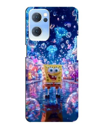Чехол для OPPO Reno7 5G с картинкой «Неоновый океан»
