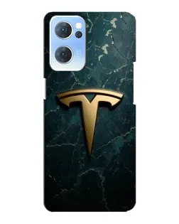 Чохол для OPPO Reno7 5G з картинкою «Мармурова Tesla Gold» Чохол для OPPO Reno7 5G з картинкою «Мармурова Tesla Gold»