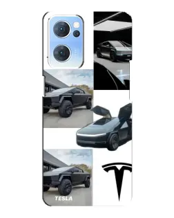 Чохол для OPPO Reno7 5G з картинкою «Колаж Cybertruck Tesla» Чохол для OPPO Reno7 5G з картинкою «Колаж Cybertruck Tesla»