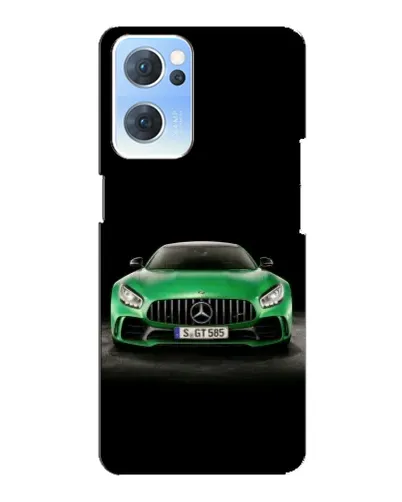 Чехол для OPPO Reno7 5G с картинкой «Mercedes — неоновый лого» Чехол для OPPO Reno7 5G с картинкой «Mercedes — неоновый лого»