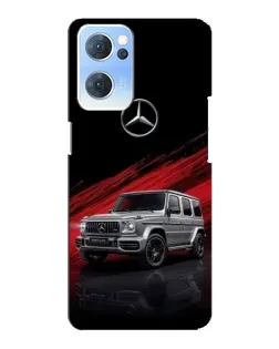 Чехол для OPPO Reno7 5G с картинкой «Mercedes G-Class красный»