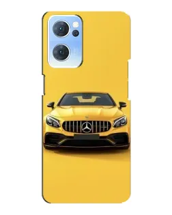 Чехол для OPPO Reno7 5G с картинкой «Желтый Mercedes GT»