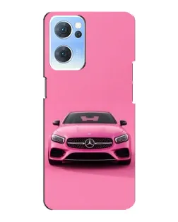 Чохол для OPPO Reno7 5G з картинкою «Рожевий Mercedes AMG»