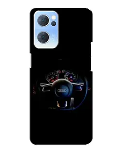 Чохол для OPPO Reno7 5G з картинкою «Салон Audi — кермо»