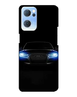 Чехол для OPPO Reno7 5G с картинкой «Audi в неоне»