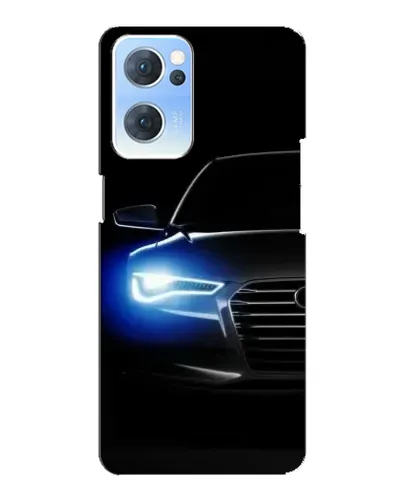 Чехол для OPPO Reno7 5G с картинкой «Неоновый взгляд Audi» Чехол для OPPO Reno7 5G с картинкой «Неоновый взгляд Audi»