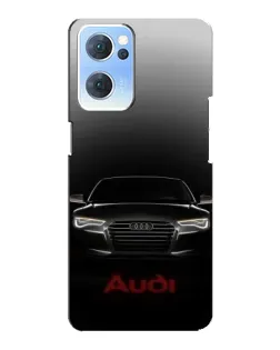 Чехол для OPPO Reno7 5G с картинкой «Audi — градиентный контур»