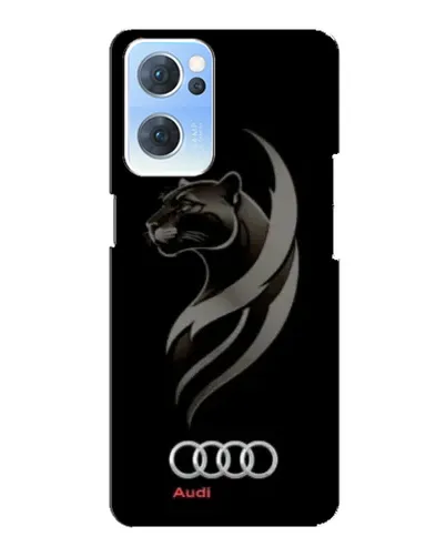 Чехол для OPPO Reno7 5G с картинкой «Графика — пантера и Audi» Чехол для OPPO Reno7 5G с картинкой «Графика — пантера и Audi»