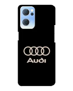 Чехол для OPPO Reno7 5G с картинкой «Audi — золотой логотип»