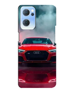 Чехол для OPPO Reno7 5G с картинкой «Audi RS — красный стиль»