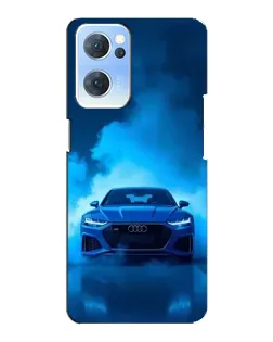Чехол для OPPO Reno7 5G с картинкой «Audi — голубая энергия»