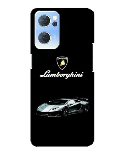 Чехол для OPPO Reno7 5G с картинкой «Логотип Lamborghini классика»