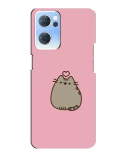Чохол для OPPO Reno7 5G з картинкою «Pusheen серце» Чохол для OPPO Reno7 5G з картинкою «Pusheen серце»