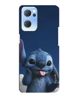 Чехол для OPPO Reno7 5G с картинкой «Стич в облаках» Чехол для OPPO Reno7 5G с картинкой «Стич в облаках»
