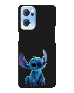 Чехол для OPPO Reno7 5G с картинкой «Стич на черном» Чехол для OPPO Reno7 5G с картинкой «Стич на черном»