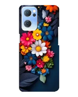 Чехол для OPPO Reno7 5G с картинкой «Цветочная феерия»