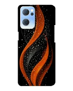 Чехол для OPPO Reno7 5G с картинкой «Огненная звездная волна»