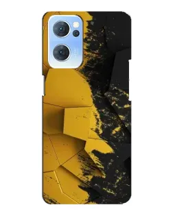 Чехол для OPPO Reno7 5G с картинкой «Золотые осколки геометрии»